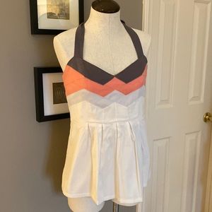 Anthropologie Pleated Halter Top (Like New!) Sz 6